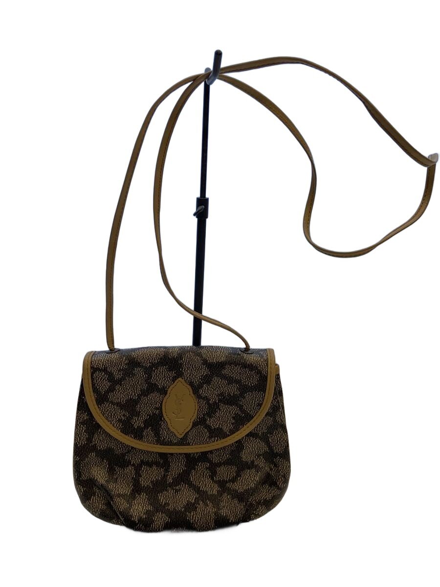 Yves Saint Laurent - 【中古】YVES SAINT LAURENT◆ショルダーバッグ/レザー/BRW/アニマル【バッグ】