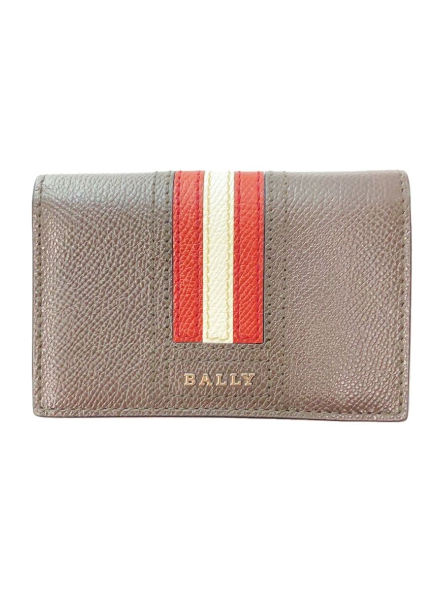 定期車票夾, 票夾 - 【中古】BALLY◆カードケース/レザー/BRW/メンズ【服飾雑貨他】
