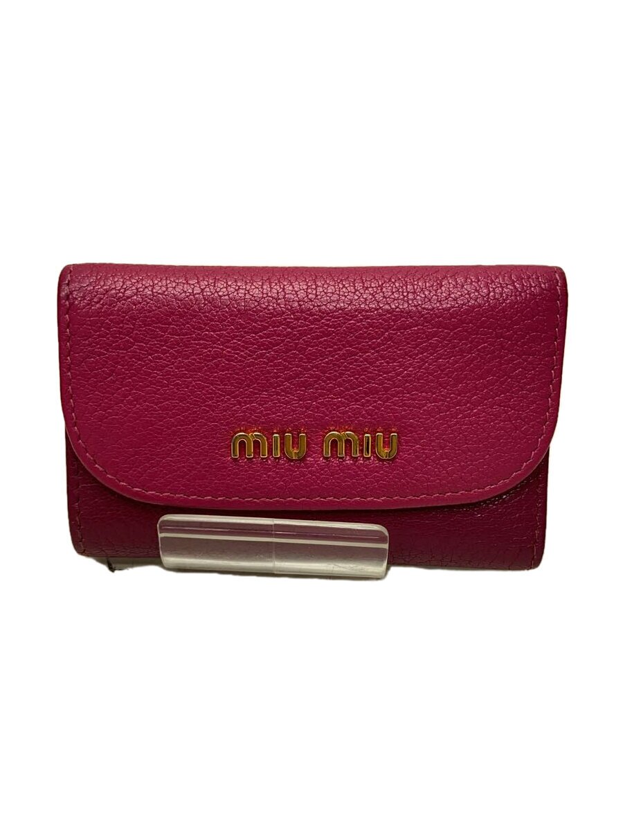 【中古】MIU MIU◆キーケース/--/PNK/レディース【服飾雑貨他】
