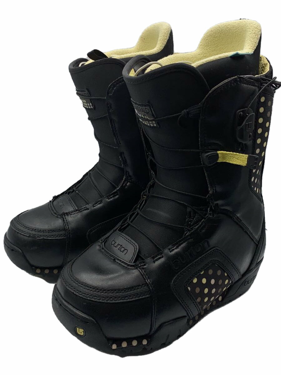 【中古】BURTON◆スノーボードブーツ/24cm/クイックレーシング/BLK【スポーツ】