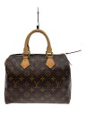 【中古】LOUIS VUITTON◆2)スピーディ25_モノグラム・キャンバス_BRW/PVC/BRW【バッグ】