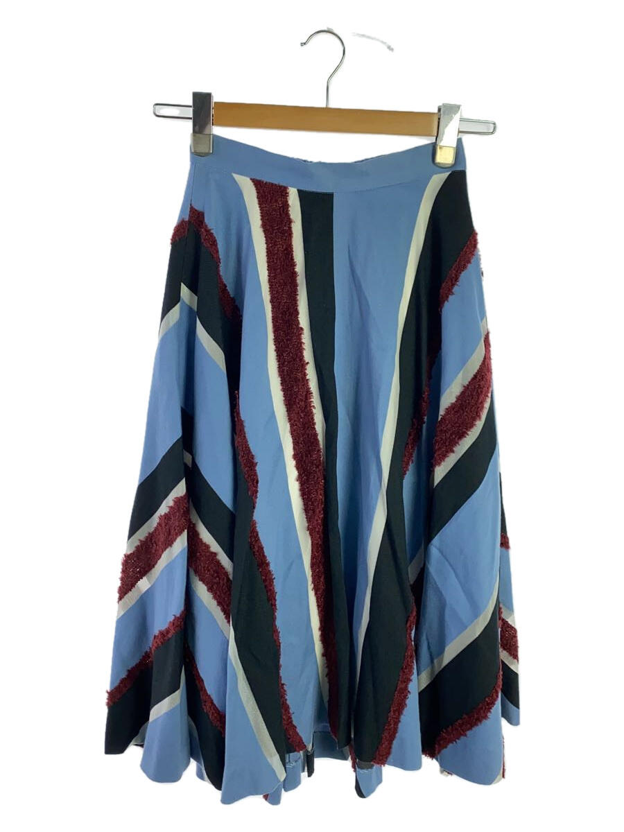 【中古】FRAY I.D◆17AW/モールストライプスカート/スカート/0/コットン/BLU/FWFS175055【レディースウェア】