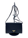 【中古】YVES SAINT LAURENT◆ショルダーバッグ/レザー/BLK/レディース/【バッグ】