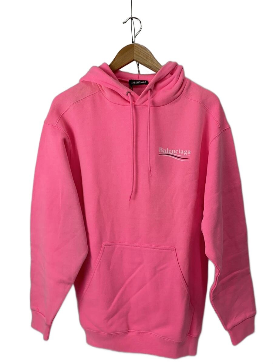【中古】BALENCIAGA◆パーカー/XS/コットン/ピンク/600583【メンズウェア】