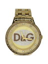【中古】D&G◆クォーツ腕時計/アナログ/ステンレス/GLD【服飾雑貨他】