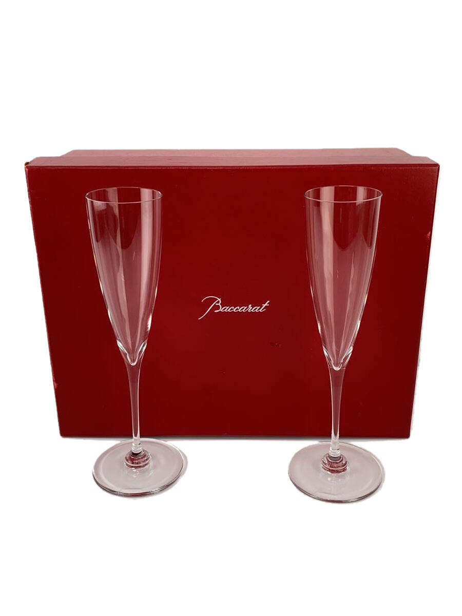 【中古】Baccarat◆グラス/DOM PERIGNON/ドンペリニヨン/2点セット【キッチン用品】