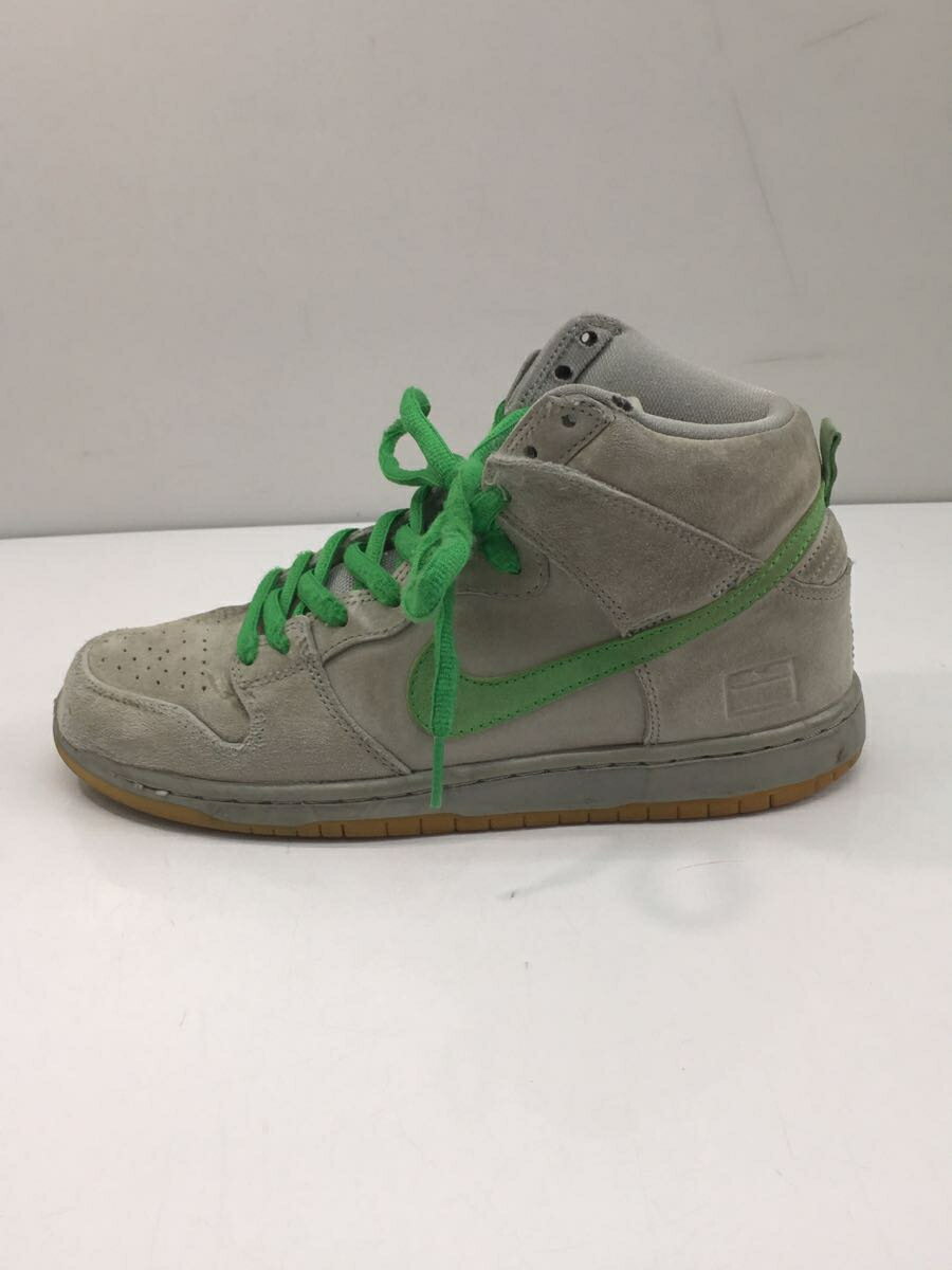 【中古】NIKE◆DUNK HIGH PREMIUM SB/ダンクハイプレミアム/グレー/313171-039/25cm/GRY【シューズ】