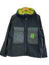 【中古】STANDARD CALIFORNIA◆OTHERSELFxUCCHI/Fishing Hood Jacket/ナイロンジャケット/L/ナイロン/BLK...