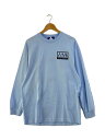 【中古】Keboz◆長袖Tシャツ/L/コットン/BLU/水色/ロンT/クルーネック/フロクラブ/ライトブルー/【メンズウェア】
