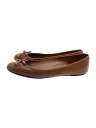 【中古】LOUIS VUITTON◆バレリーナ_デビー・ライン_BRW/39.5/ブラウン【シューズ】