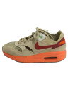 【中古】NIKE◆×CLOT/AIR MAX 1 PS KISS OF DEATH/20cm/スニーカー/BEG/DH2493-100【キッズ】