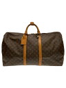 【中古】LOUIS VUITTON◆キーポル60_モノグラム・キャンバス_BRW/PVC/BRW【バッグ】