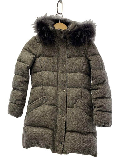 【中古】23区◆ダウンコート/32/ウール/GRY/無地【レディースウェア】 【中古】23区◆ダウンコート/32/ウール/GRY/無地【レディースウェア】