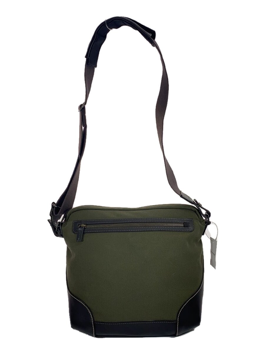 DUNHILL - 【中古】dunhill◆ショルダーバッグ/キャンバス/KHK/無地//【バッグ】