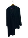 【中古】yohji yamamoto POUR HOMME◆25SS/ジャケット/5/トリアセテート/ポリエステル/BLK/HP-J20-500【メンズウェア】