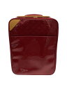 【中古】LOUIS VUITTON◆ペガス45_モノグラム・ヴェルニ_RED/エナメル/RED【バッグ】