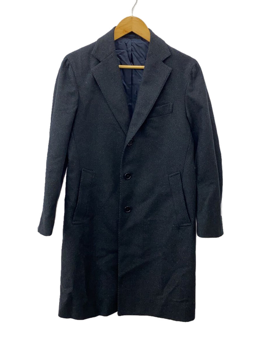 【中古】BEAMS F◆コート/44/コットン/NVY/無地/CB003 5342【メンズウェア】
