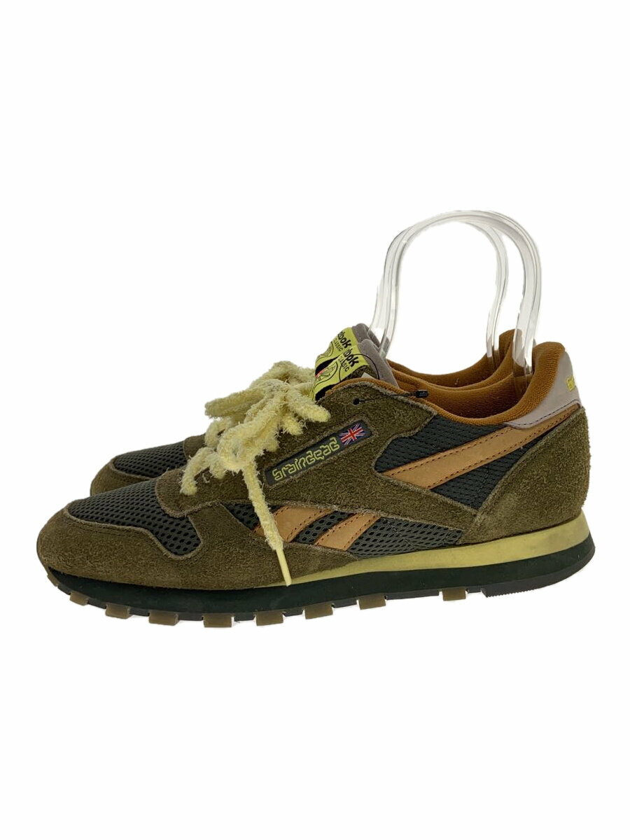 Reebok◆ローカットスニーカー/26.5cm/KHK/スウェード/fy0832/BRAIN DEAD × REEBOK//