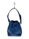 【中古】LOUIS VUITTON◆ルイヴィトン/プチ・ノエ_エピ_NVY/レザー/NVY/無地【バッグ】