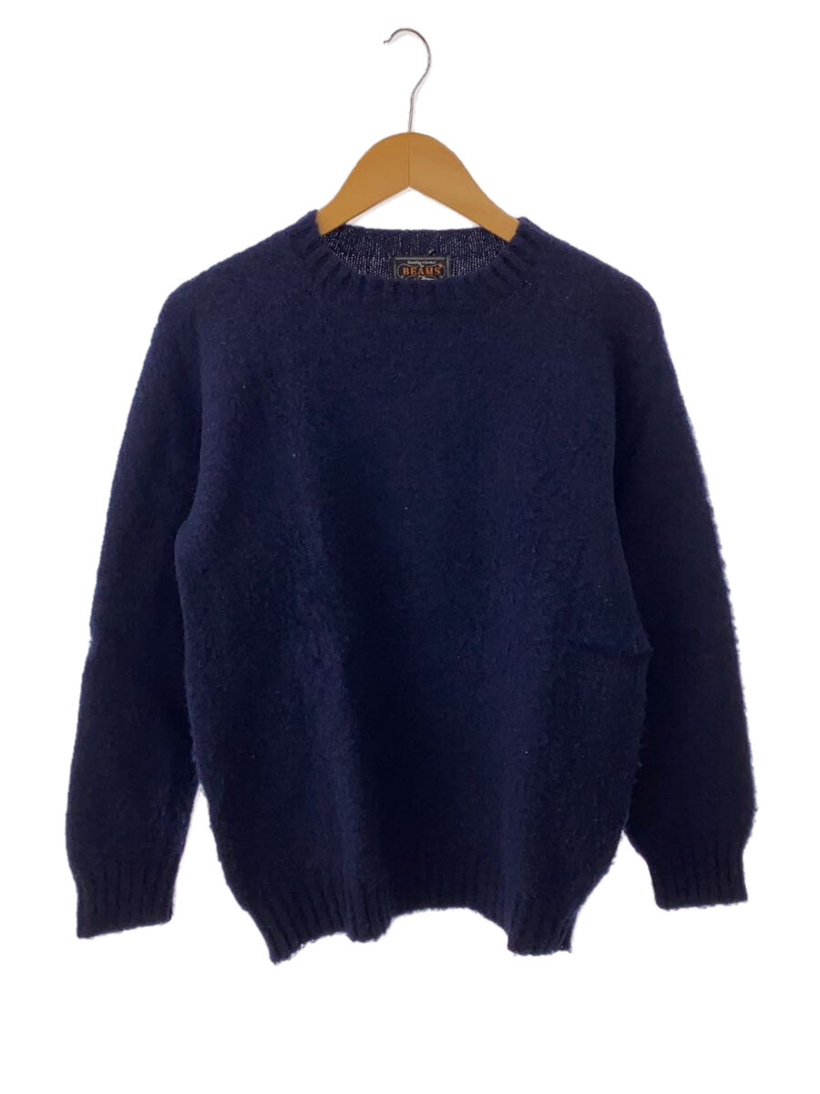 【中古】BEAMS +◆ニット・セーター(厚手)/L/ウール/NVY/38-15-0096-088【メンズウェア】