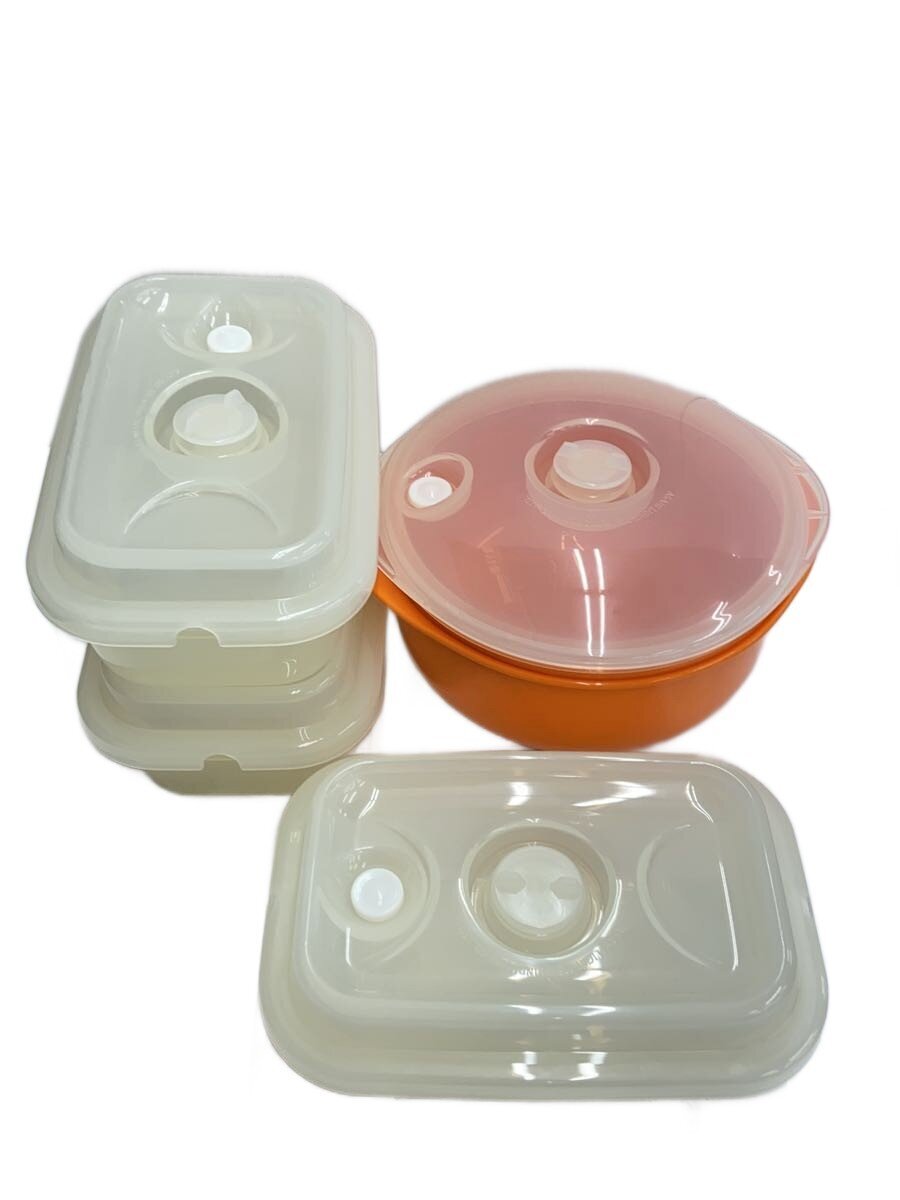 【中古】アサヒ軽金属◆未使用/真空エコボックス/Sサイズ×3/真空おひつ/真空ポンプ/ヘラ/おたま【キッチ..