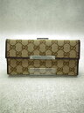 【中古】GUCCI◆長サイフ_GGキャンバス/キャンバス/BEG/総柄/レディース【服飾雑貨他】(4)