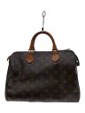 【中古】LOUIS VUITTON◆1)スピーディ30_モノグラム・キャンバス_BRW/PVC/BRW【バッグ】