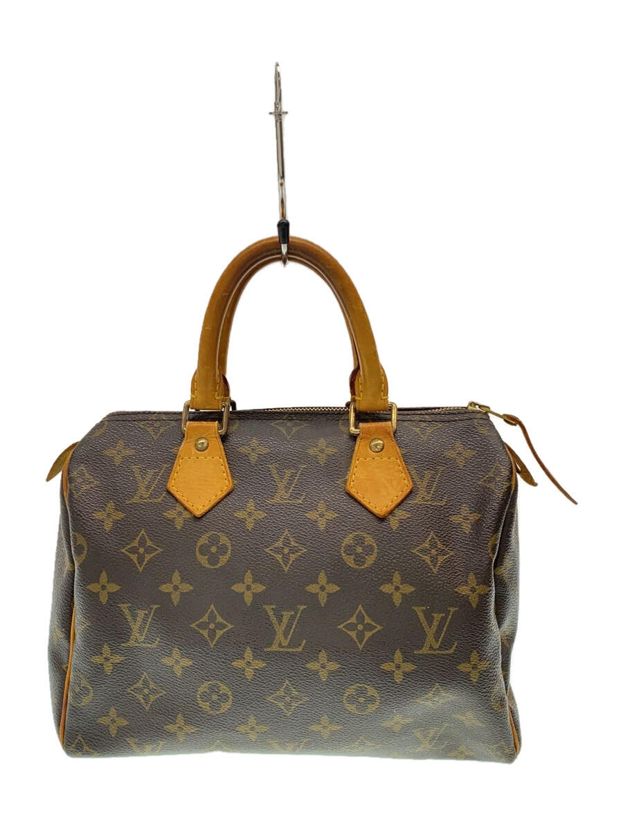 【ブランド】LOUIS VUITTON【ブランドカナ】ルイヴィトン【型番】M41109【程度】B【サイズ】【メインカラー】ブラウン【素材・生地】PVC（ビニール）【キーワード】　　2023/12/14セカンドストリート北本中山道店 【2807】【中古】LOUIS VUITTON◆2)スピーディ25_モノグラム・キャンバス_BRW/PVC/BRW【バッグ】ブランドLOUIS VUITTON型番M41109カラーブラウン柄素材・生地PVC（ビニール）>色・素材についてサイズ>サイズ表示について実寸【バッグ】 持ち手：28.5 / マチ：14 / 高さ：18.5 / 幅：25.5 【その他】 その他サイズ：/商品は　セカンドストリート北本中山道店の店頭にて販売しております。商品に関するお問合わせは、お電話(TEL:048-590-1115)にて、問合わせ番号：2328073148237をお伝えください。配送方法やお支払い方法に関するお問い合わせは、サポートセンターまでご連絡をお願いします。※お電話の対応は営業時間内のみとなります。お問い合わせフォームでお問い合わせの際はご注文番号をご記入下さいこの商品に関する出品店舗からのコメント全体的に使用感があり、持ち手部分にしみやスレ汚れがございますがご使用には問題のない程度です。