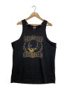 【中古】HARLEY DAVIDSON◆ハーレーダヴィッドソン/スカル/タンクトップ/XL/コットン/ブラック/プリント【メンズウェア】