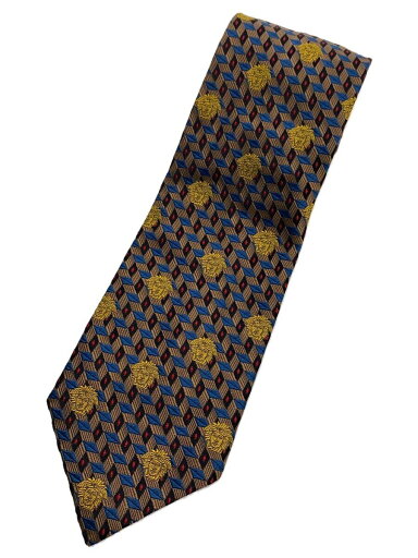 【中古】GIANNI VERSACE◆ネクタイ/シルク/マルチカラー/総柄/メンズ【服飾雑貨他】 【中古】GIANNI VERSACE◆ネクタイ/シルク/マルチカラー/総柄/メンズ【服飾雑貨他】