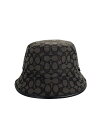 【中古】COACH◆ハット/M/ポリエステル/グレー/レディース/CH790【服飾雑貨他】