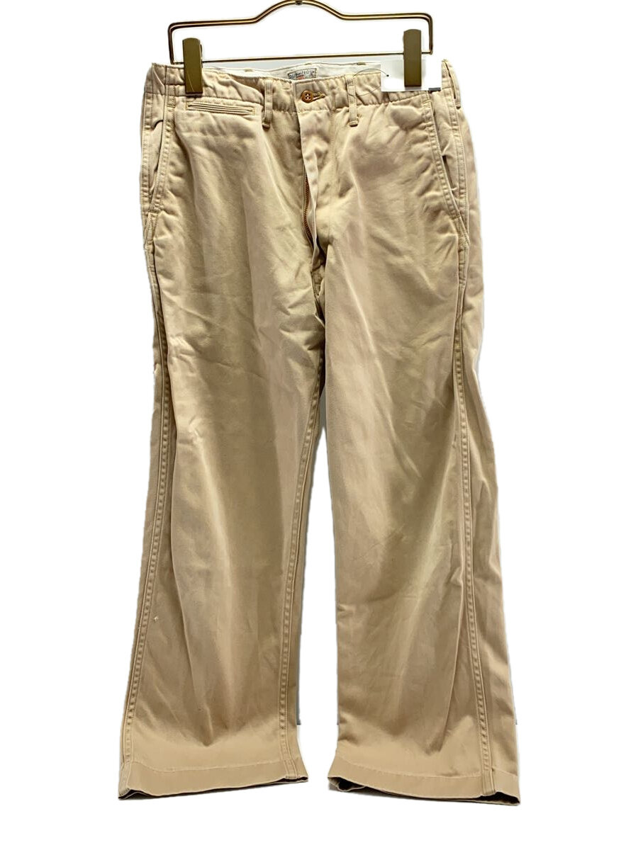 【中古】Buzz Rickson’s◆バズリクソンズ/BR40025/ストレートパンツ/30/コットン/ベージュ/無地【メンズウェア】