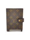 【中古】LOUIS VUITTON◆アジェンダPM_モノグラム_BRW/PVC/BRW/レディース【服飾雑貨他】