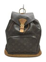 【中古】LOUIS VUITTON◆モンスリ_モノグラム_BRW/PVC/BRW【バッグ】