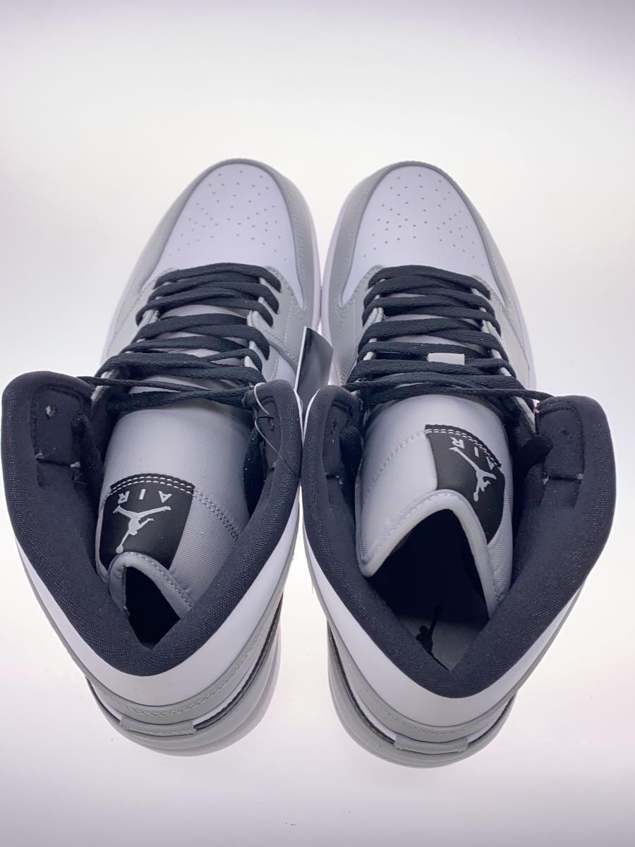 【中古】NIKE◆AIR JORDAN 1 MID/29cm/GRY【シューズ】