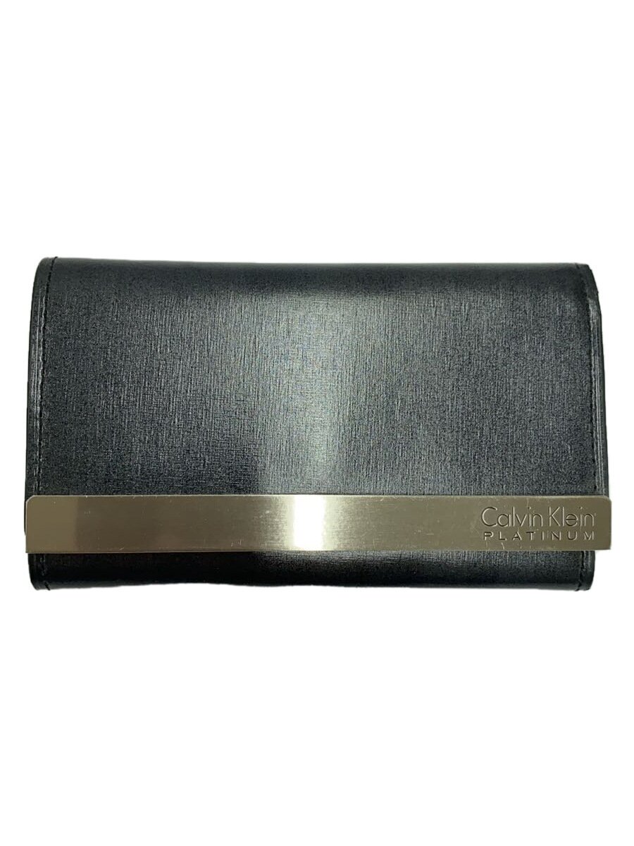 【中古】Calvin Klein◆キーケース/黒/メンズ/PLATINUM/5連/カルバンクライン【服飾雑貨他】