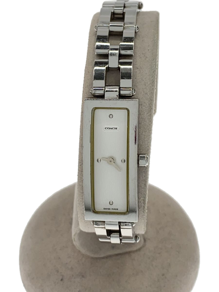 Other - 【中古】COACH◆クォーツ腕時計/アナログ/ステンレス/WHT/SLV/0193//【服飾雑貨他】