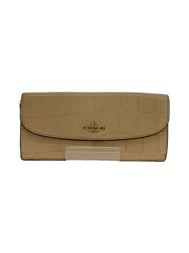 【中古】COACH◆長財布/レザー/ベージュ/レディース//【服飾雑貨他】 【中古】COACH◆長財布/レザー/ベージュ/レディース//【服飾雑貨他】