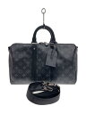 【中古】LOUIS VUITTON◆ボストンバッグ/PVC/BLK/総柄/M46655【バッグ】