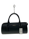 【中古】BURBERRY◆ハンドバッグ/レザー/BLK/無地【バッグ】