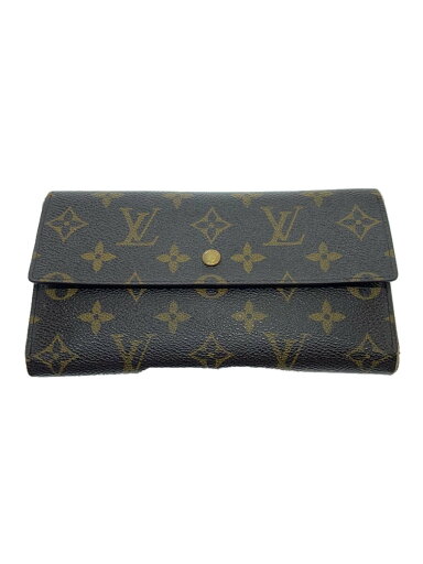【中古】LOUIS VUITTON◆ポルト・トレゾール・インターナショナル_モノグラム・キャンバス_BRW/PVC/BRW/レディース【服飾雑貨他】 【中古】LOUIS VUITTON◆ポルト・トレゾール・インターナショナル_モノグラム・キャンバス_BRW/PVC/BRW/レディース【服飾雑貨他】