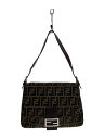 【中古】FENDI◆ショルダーバッグ/キャンバス/BRW/マンマバケット/ズッカ//【バッグ】