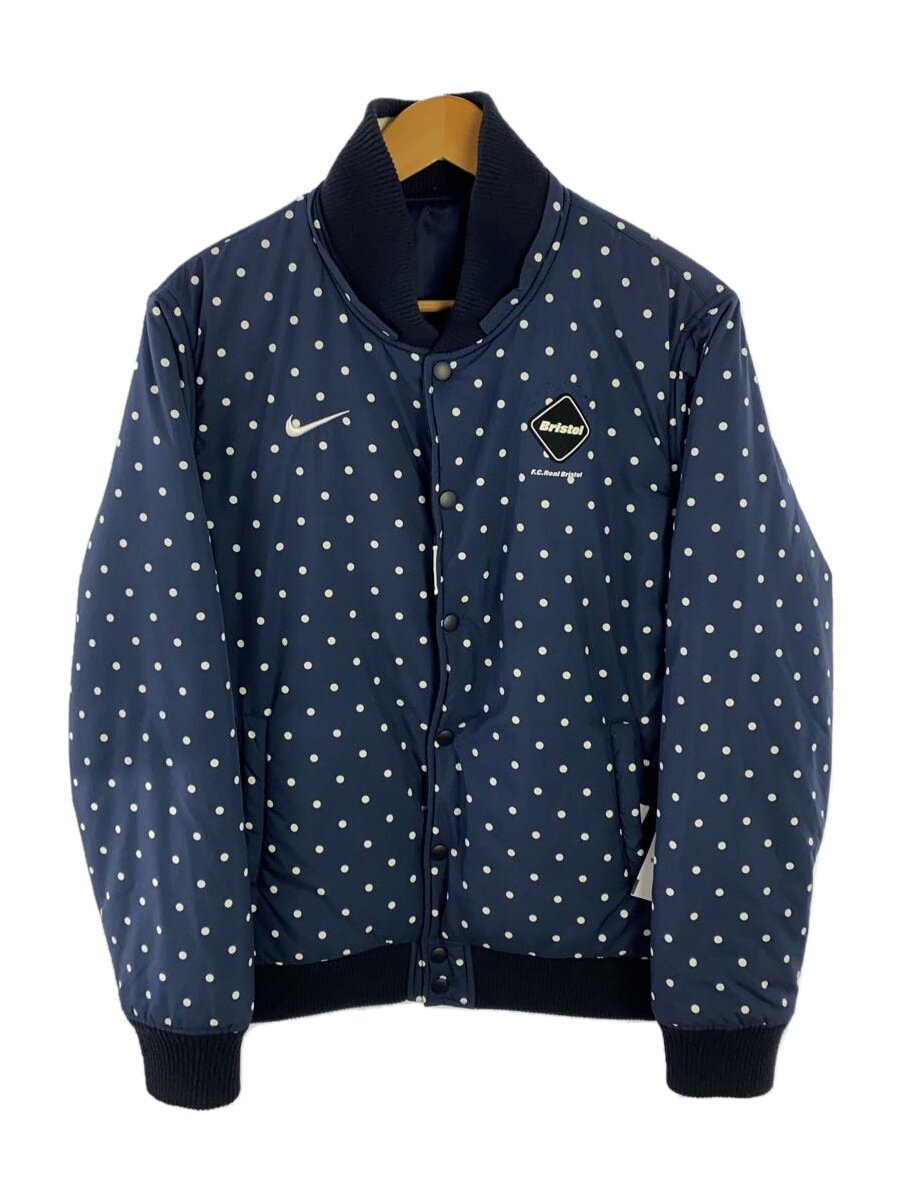 【中古】NIKE◆スタジャン/M/ポリエステル/NVY/789533-450【メンズウェア】