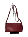 【中古】IL BISONTE◆ショルダーバッグ/レザー/RED【バッグ】