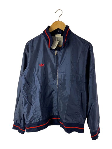 【中古】adidas◆ナイロンジャケット/--/--/NVY/無地【メンズウェア】