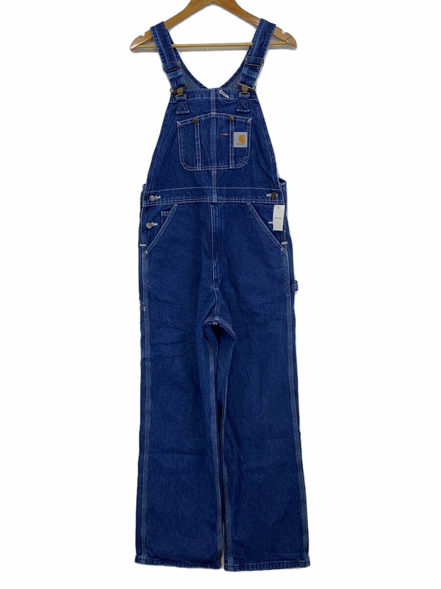 【中古】Carhartt◆WASHED DENIM BIB OVERALL/32/デニム/インディゴ/R07-DST【メンズウェア】