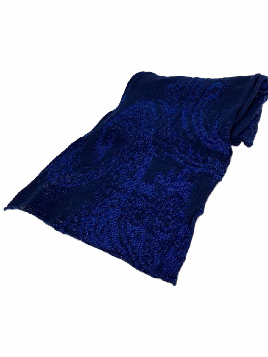【中古】ETRO◆マフラー/カシミア/NVY/ペーズリー/メンズ/142-1H071-9545//【服飾雑貨他】