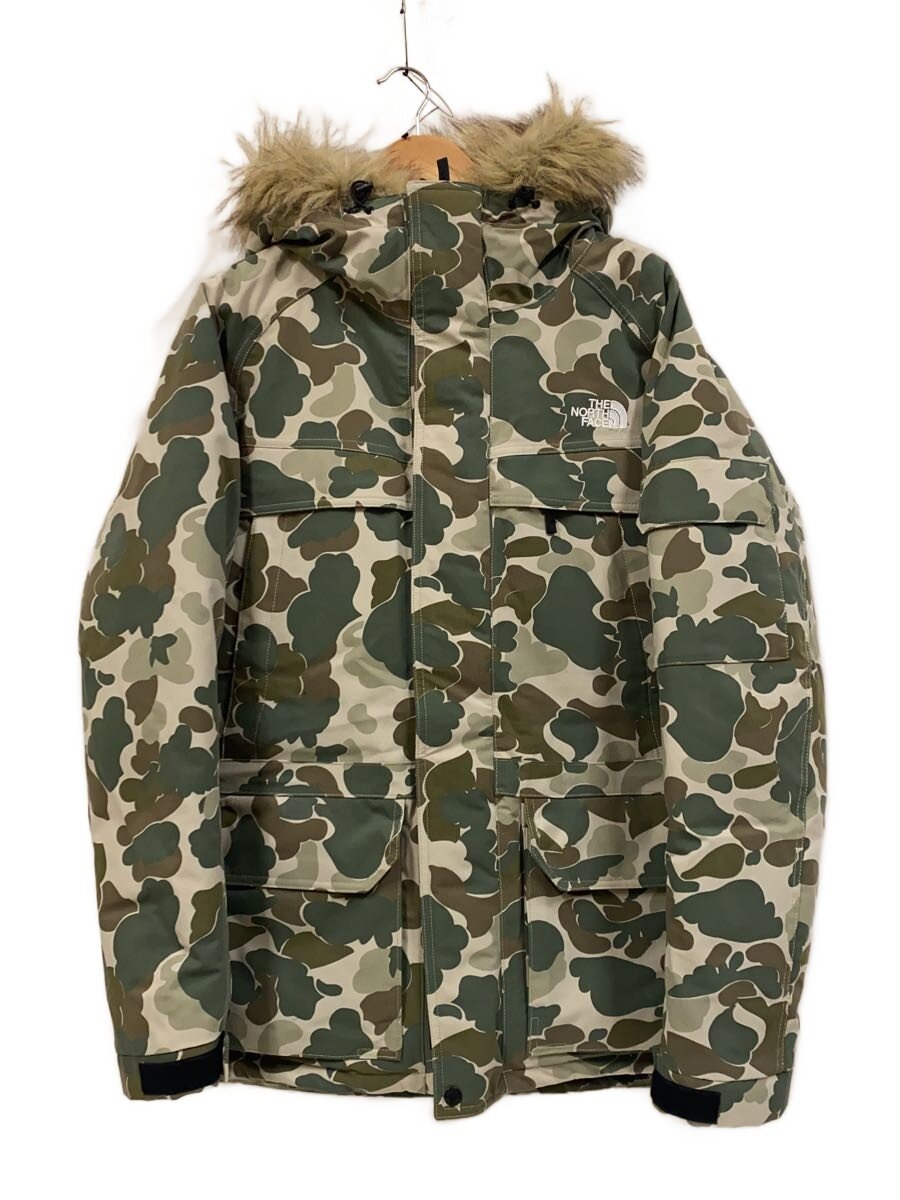 【中古】THE NORTH FACE◆MCMURDO PARKA/XL/ナイロン/GRN/カモフラ/ ...