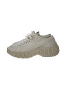 【中古】MIU MIU◆厚底ローカットスニーカー/36.5/ホワイト/キャンバス/汚れ有【シューズ】