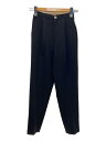 【中古】ENFOLD◆24SS/SLIM STRAIGHT TROUSERS/34/ポリエステル/BLK/300HS231-0190【レディースウェア】